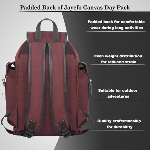 Jayefo R-82 Leather Hunting Bag - Stylish & Functional Leather Bag for Men, Messenger Bag Made with Leather & Designed with Top Handle, Shoulder Straps, Classic Buckle & 3 Convenient Pockets| (Brown)