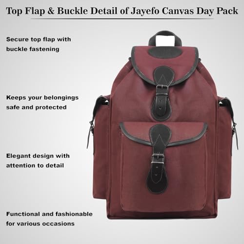 Jayefo R-82 Leather Hunting Bag - Stylish & Functional Leather Bag for Men, Messenger Bag Made with Leather & Designed with Top Handle, Shoulder Straps, Classic Buckle & 3 Convenient Pockets| (Brown)