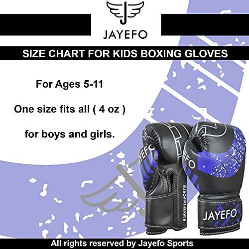 Jayefo Boxing Gloves for Kids & Children - Youth Boxing Gloves for Boxing, Kick Boxing, Muay Thai and MMA - Beginners Heavy Bag Gloves for Heavy Boxing Punching Bag