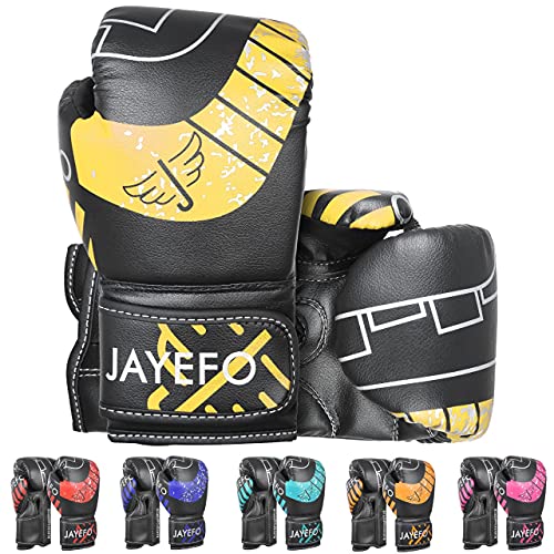 Jayefo Boxing Gloves for Kids & Children - Youth Boxing Gloves for Boxing, Kick Boxing, Muay Thai and MMA - Beginners Heavy Bag Gloves for Heavy Boxing Punching Bag