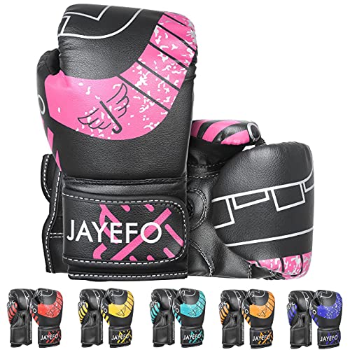 Jayefo Boxing Gloves for Kids & Children - Youth Boxing Gloves for Boxing, Kick Boxing, Muay Thai and MMA - Beginners Heavy Bag Gloves for Heavy Boxing Punching Bag