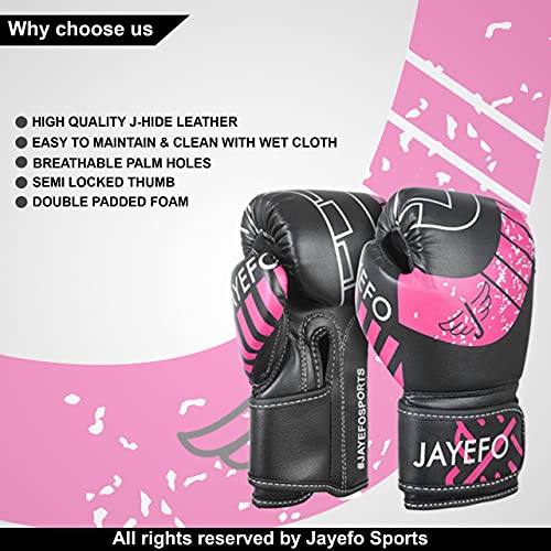 Jayefo Boxing Gloves for Kids & Children - Youth Boxing Gloves for Boxing, Kick Boxing, Muay Thai and MMA - Beginners Heavy Bag Gloves for Heavy Boxing Punching Bag