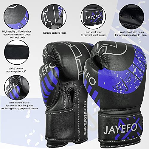 Jayefo Boxing Gloves for Kids & Children - Youth Boxing Gloves for Boxing, Kick Boxing, Muay Thai and MMA - Beginners Heavy Bag Gloves for Heavy Boxing Punching Bag