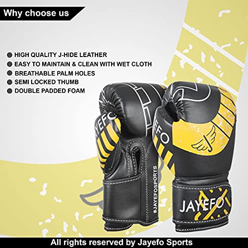 Jayefo Boxing Gloves for Kids & Children - Youth Boxing Gloves for Boxing, Kick Boxing, Muay Thai and MMA - Beginners Heavy Bag Gloves for Heavy Boxing Punching Bag