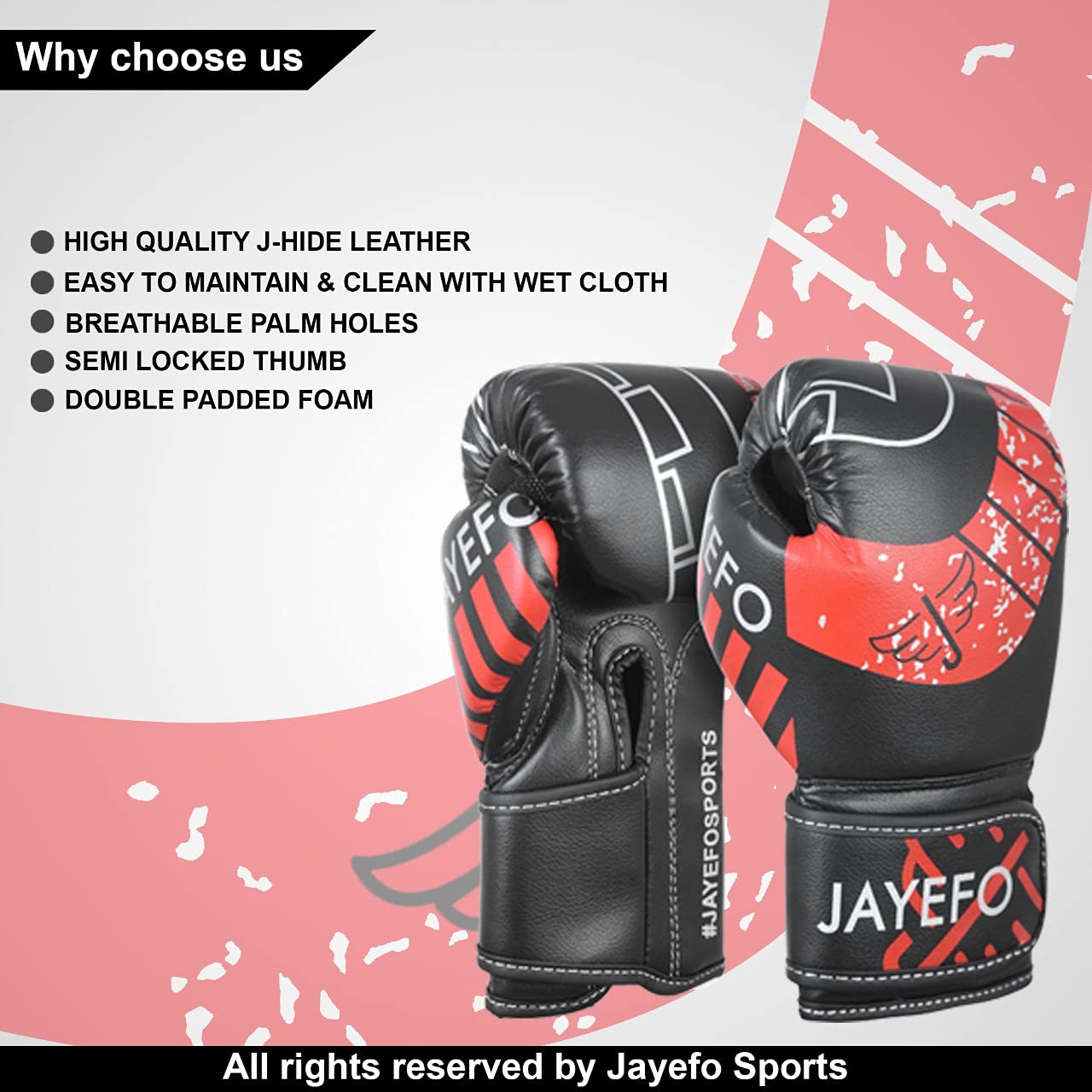 Jayefo Boxing Gloves for Kids & Children - Youth Boxing Gloves for Boxing, Kick Boxing, Muay Thai and MMA - Beginners Heavy Bag Gloves for Heavy Boxing Punching Bag