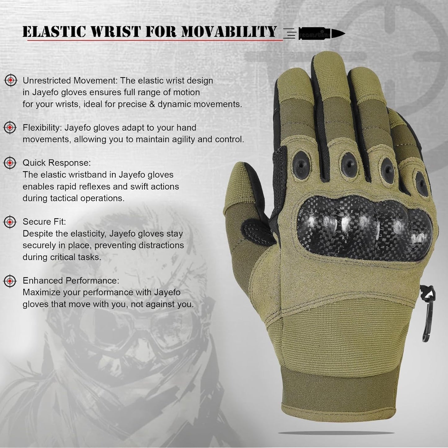 Jayefo Adjustable Unisex Work Gloves - Safety Work Gloves Provides Superior Protetion & Comfort, Firm Grip, Multi Purpose Light & Medium Duty, High Dexterity & Flexible (Green)