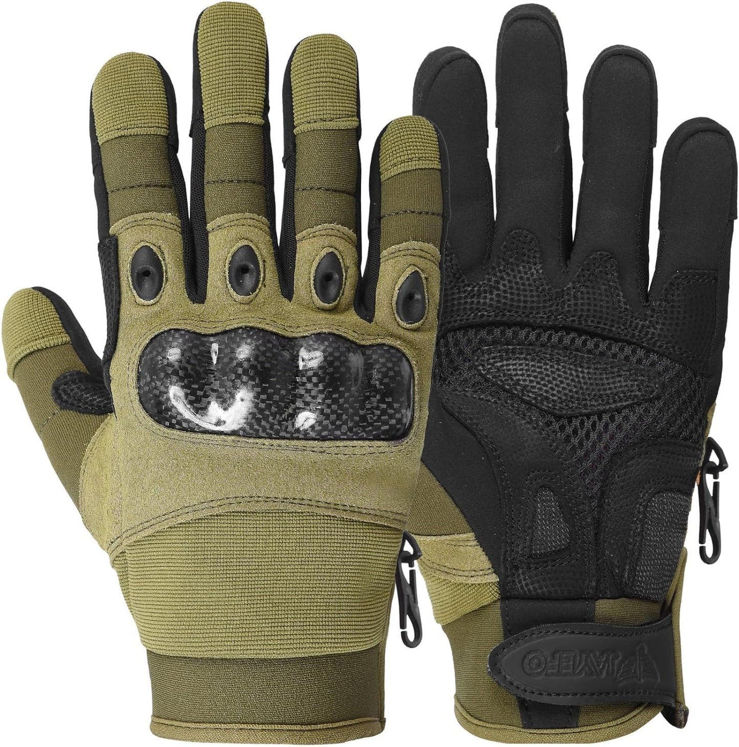 Jayefo Adjustable Unisex Work Gloves - Safety Work Gloves Provides Superior Protetion & Comfort, Firm Grip, Multi Purpose Light & Medium Duty, High Dexterity & Flexible (Green)