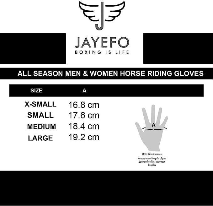 Jayefo All Seasons Horse Riding Gloves - Equestrian Horseback Riding Gloves for Men & Women, Outdoor & Driving Bike Gloves, Lightweight & Breathable Mesh Fabric Material