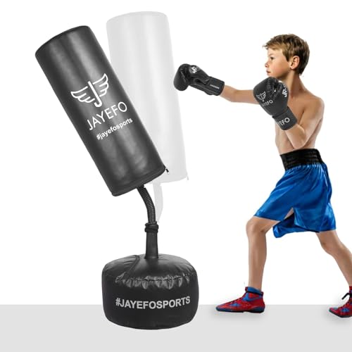 Jayefo Kids Free Standing Punching Bag (Black)