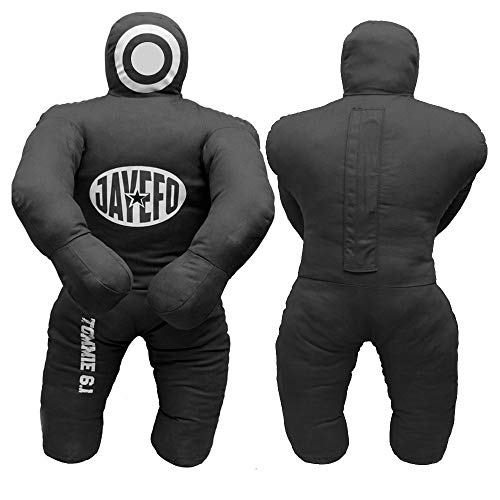 Jayefo Sports Kids Grappling Dummy – Kids Punching Bag for Boxing, Kickboxing, MMA, Muay Thai, Martial Arts Karate Training, Jiu Jitsu Dummy for Punch Boxing Kids & Children | Black