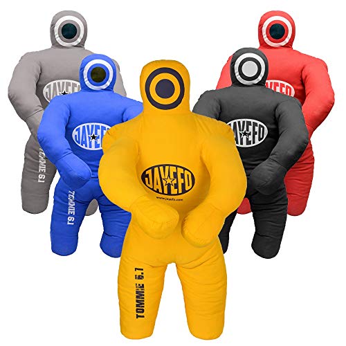 Jayefo Sports Kids Grappling Dummy – Kids Punching Bag for Boxing, Kickboxing, MMA, Muay Thai, Martial Arts Karate Training, Jiu Jitsu Dummy for Punch Boxing Kids & Children | Yellow