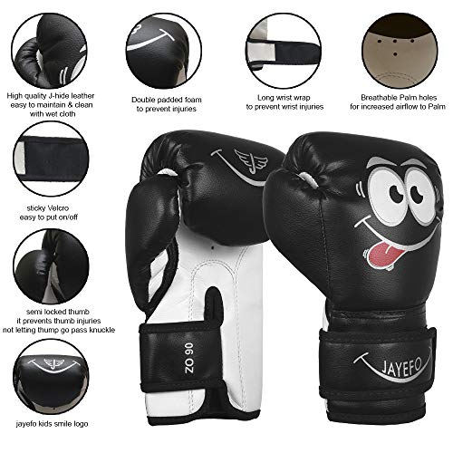 JAYEFO KIDS BOXING GLOVES FOR KIDS 4 6 OZ TRAINING MMA BOYS GIRLS PUNCHING BAG