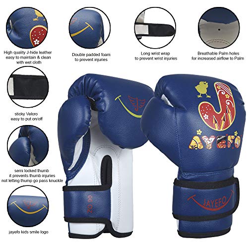 JAYEFO KIDS BOXING GLOVES FOR KIDS 4 6 OZ TRAINING MMA BOYS GIRLS PUNCHING BAG