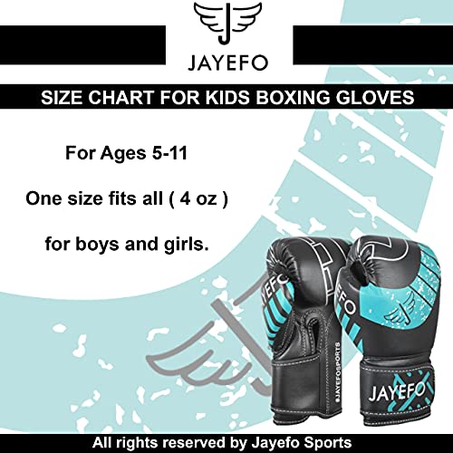 Jayefo Boxing Gloves for Kids & Children - Youth Boxing Gloves for Boxing, Kick Boxing, Muay Thai and MMA - Beginners Heavy Bag Gloves for Heavy Boxing Punching Bag