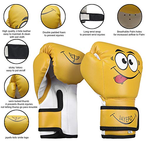 JAYEFO KIDS BOXING GLOVES FOR KIDS 4 6 OZ TRAINING MMA BOYS GIRLS PUNCHING BAG